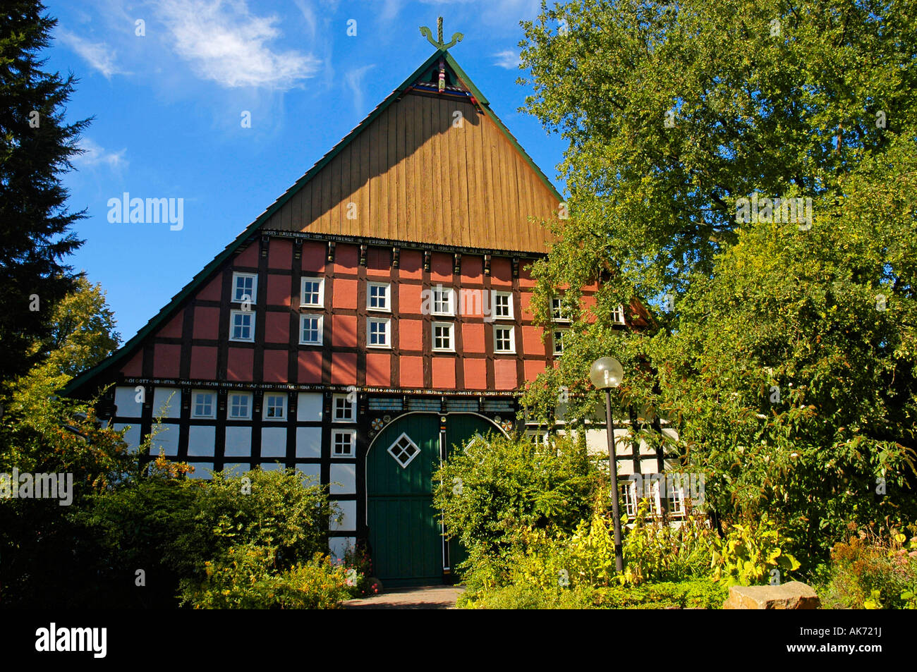 Timber-framed house / Vlotho Stock Photo