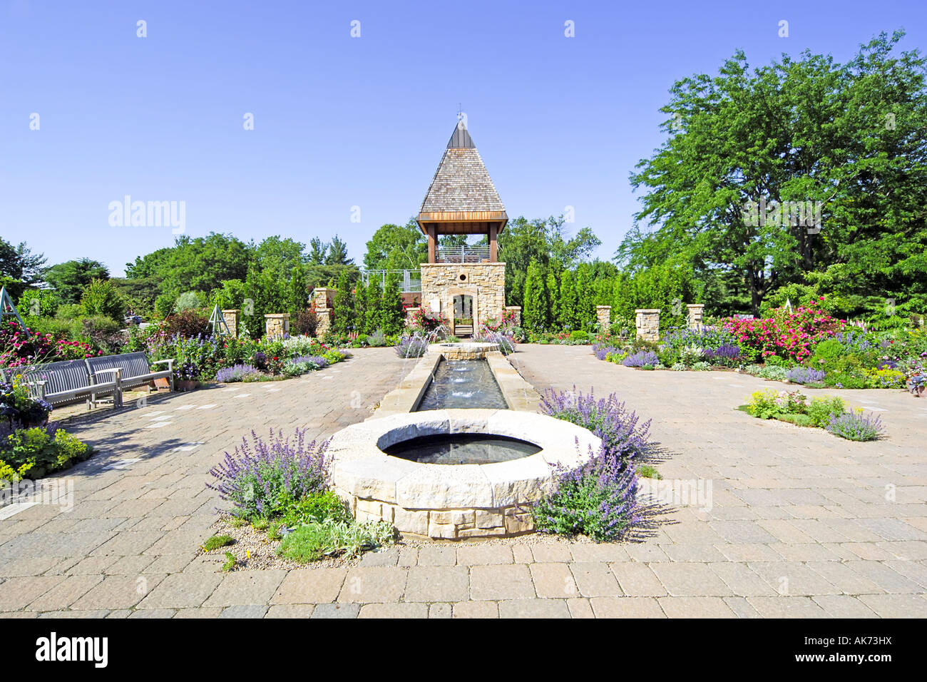 Rose Tower In Olbrich Botanical Gardens Madison Wisconsin Wi Stock