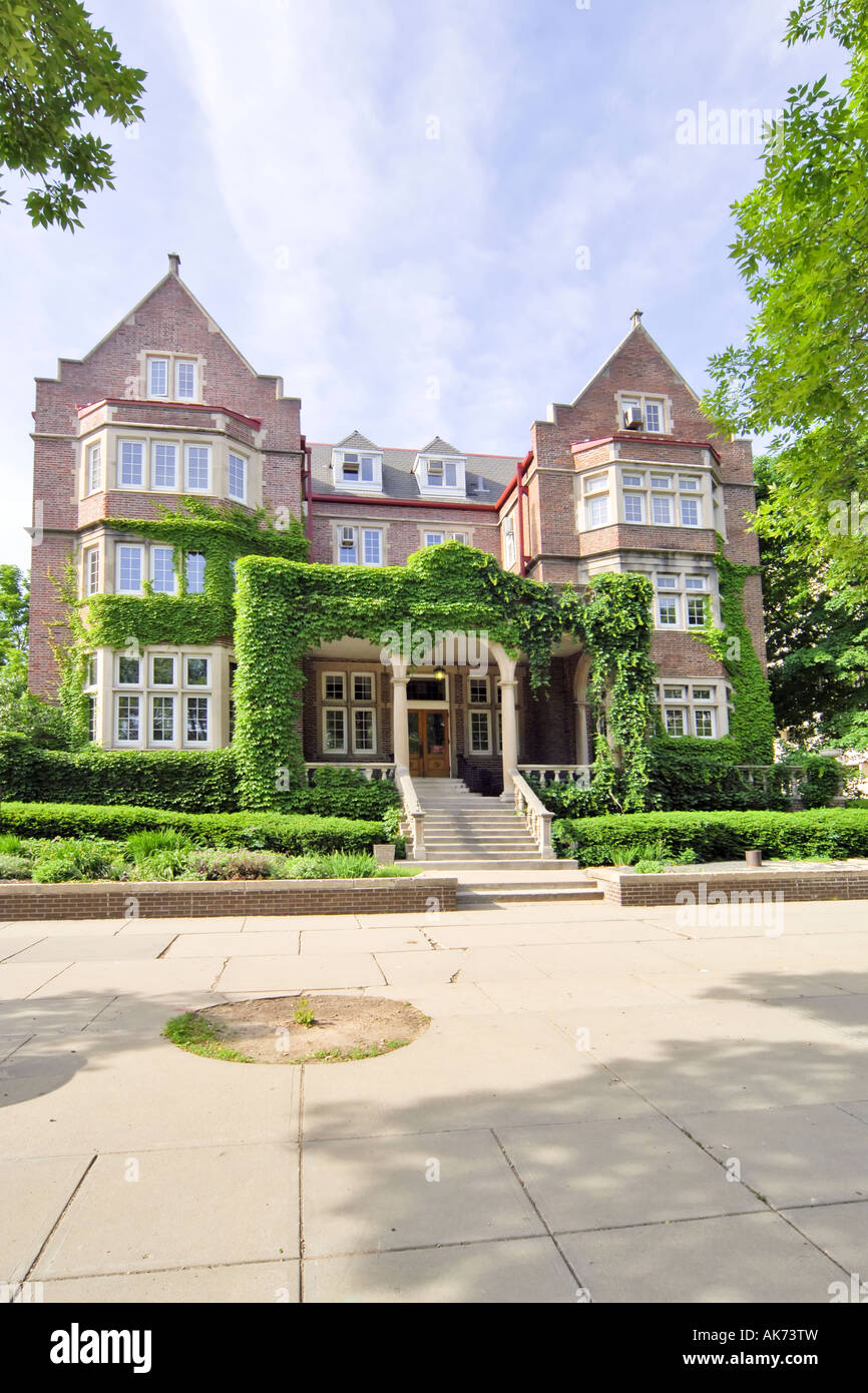 The University Club house on the University of Wisconsin Madison campus WI Stock Photo