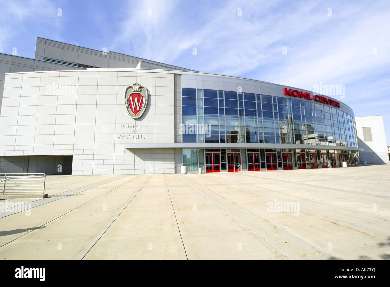 The Kohl Center on the University of Wisconsin Madison campus WI Stock Photo