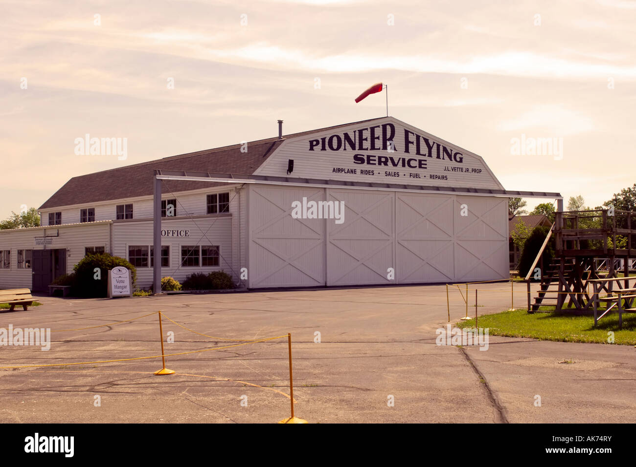 Sundown at Pioneer Airport Oshkosh Wisconsin WI Stock Photo Alamy