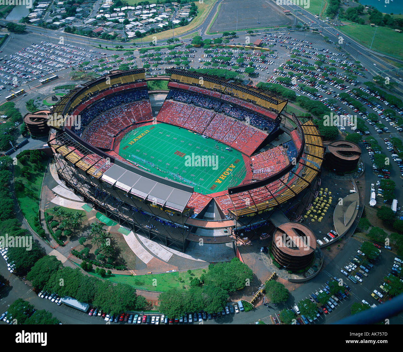Aloha Stadium Honolulu Oahu Hawaii Usa Stock Photo - Alamy