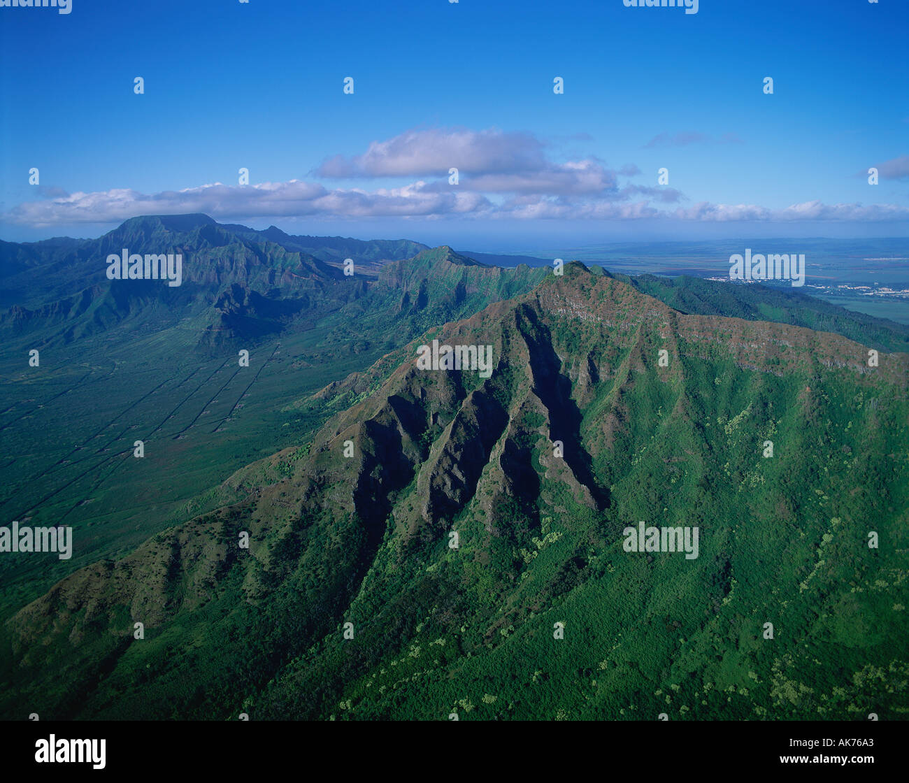 Waianae Mountains Oahu Hawaii Stock Photo Alamy