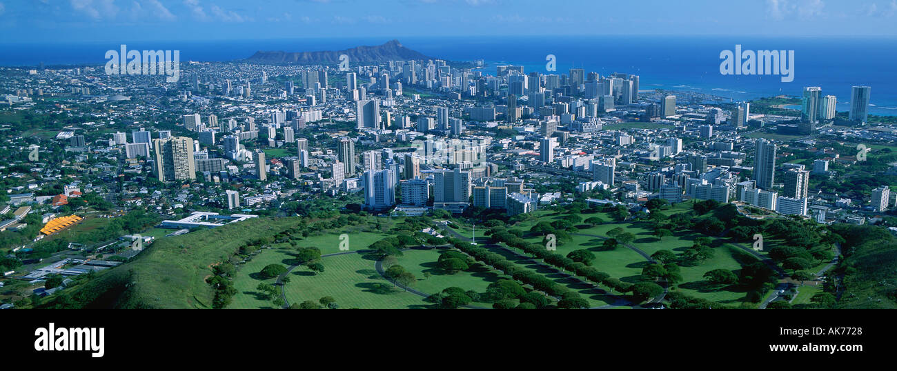 Punchbowl National Monument Oahu Hawaii Stock Photo Alamy