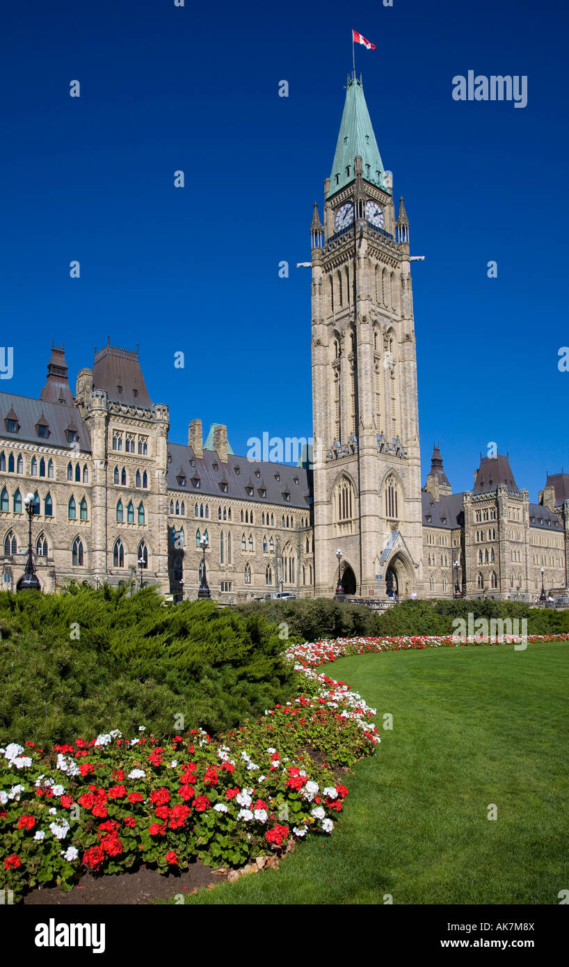 Peace Tower on Parliament Hill in Ottawa Canada s Capital City in Ontario Canada North America Stock Photo