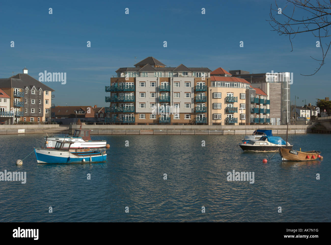 River Adur and The Ropetackle Apartment Development, Shoreham by Sea