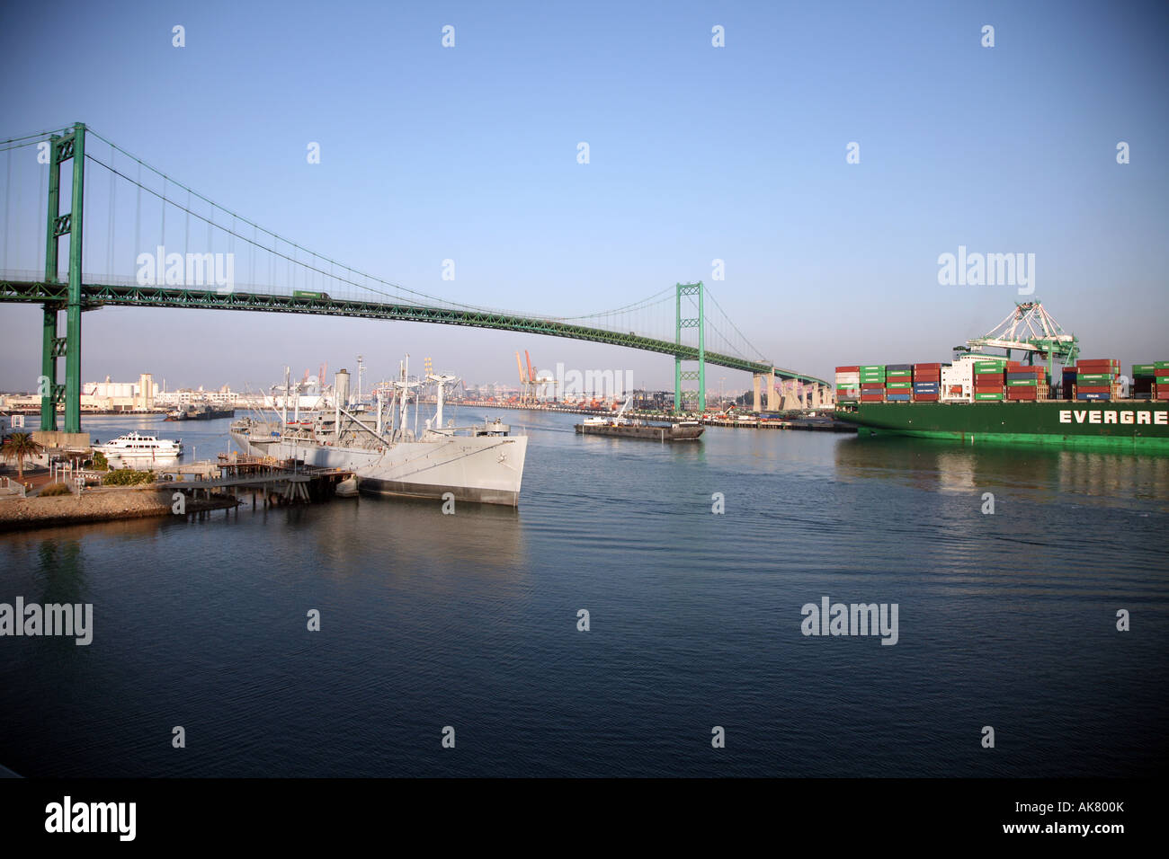 San Pedro docks California Stock Photo Alamy