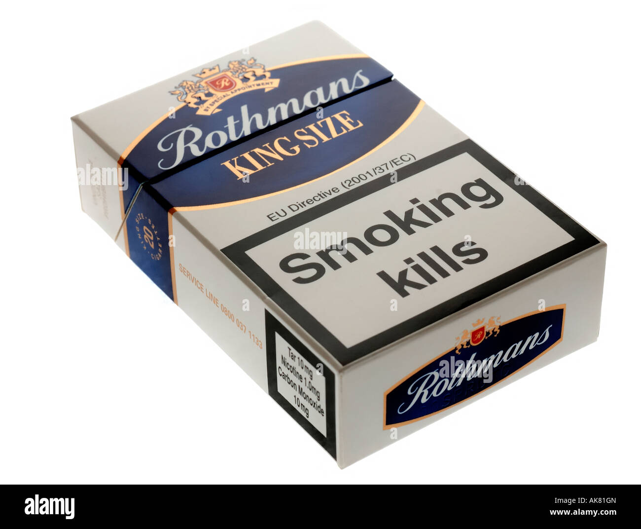 A Packet of Cigarettes Stock Photo