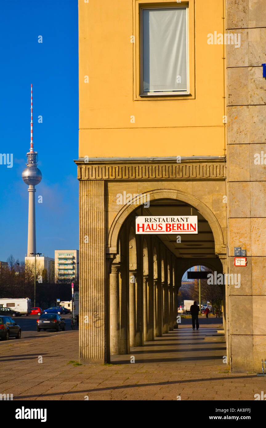 Karl Marx Allee with Fernsehturm tower in Berlin Germany EU Stock Photo Alamy Karl Marx Allee with Fernsehturm tower in Berlin Germany EU Stock Photo Alamy