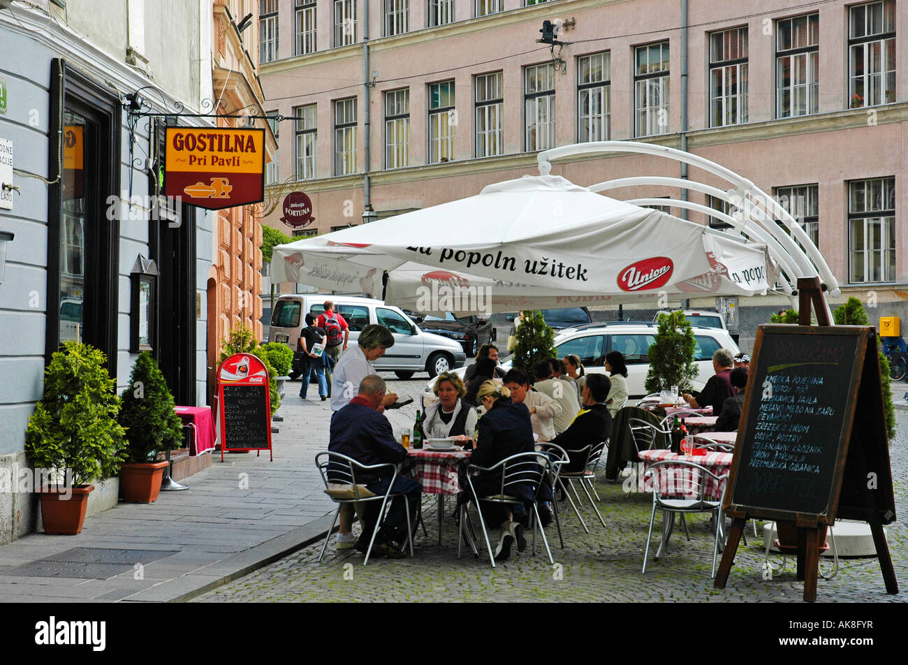 Restaurant Gostilna Pri Pavli / Ljubljana Stock Photo