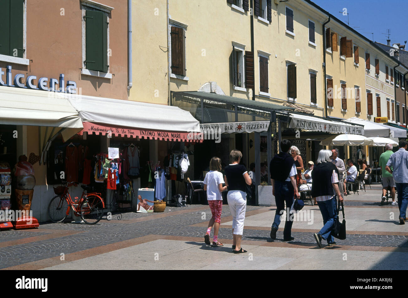 Bardolino street scene, Italy Stock Photo