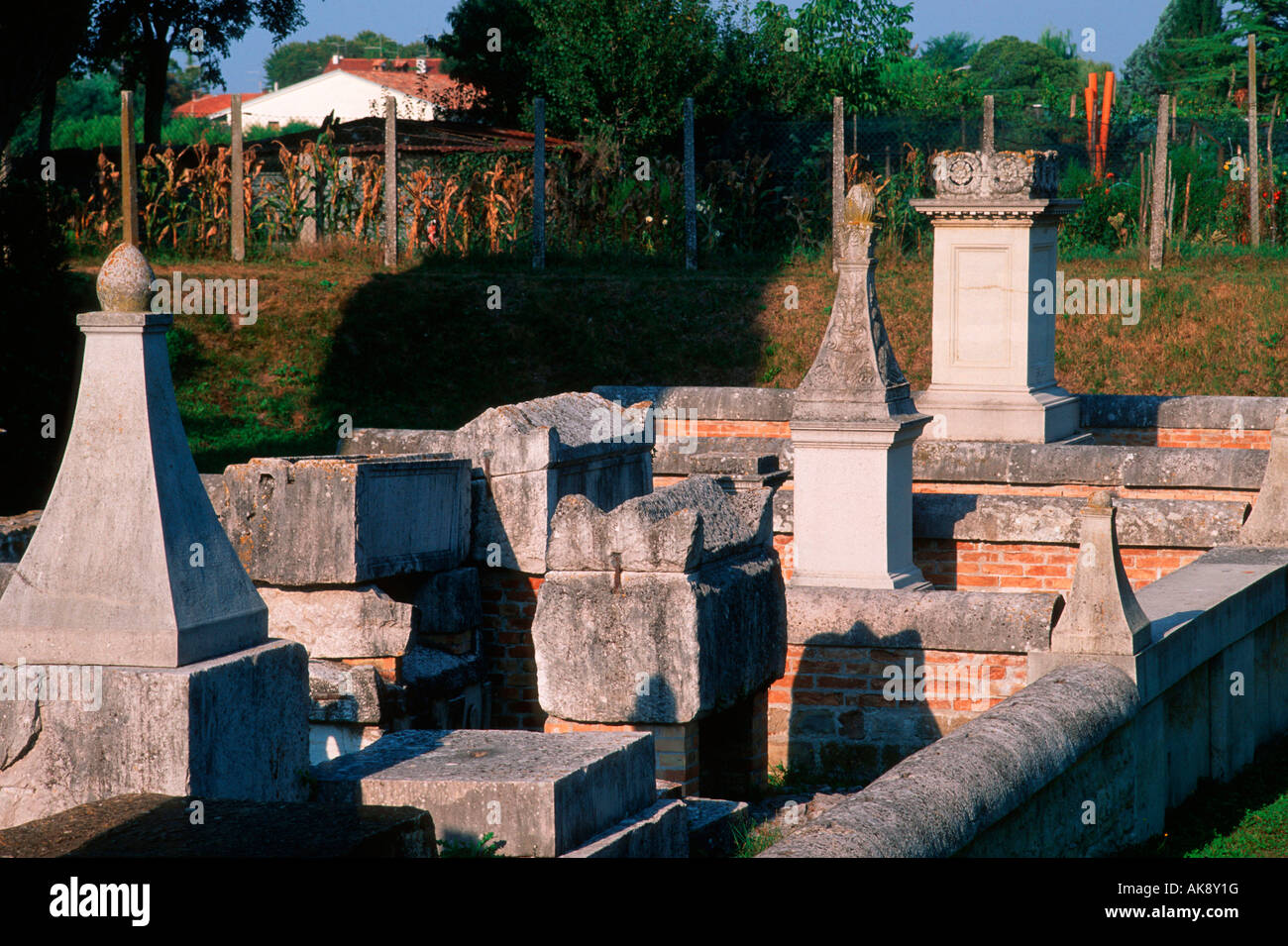 Roman graves / Aquileia Stock Photo