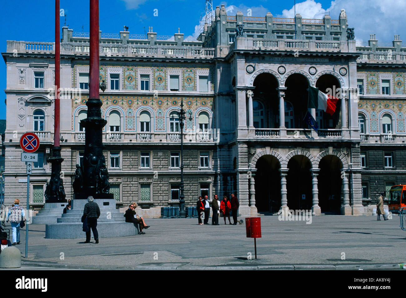 Piazza Unita Italia / Trieste Stock Photo