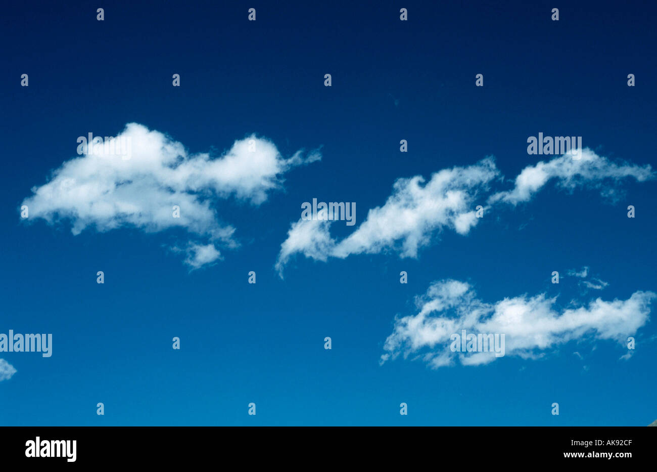 Sky with clouds Himmel mit Wolken Querformat horizontal Stock Photo