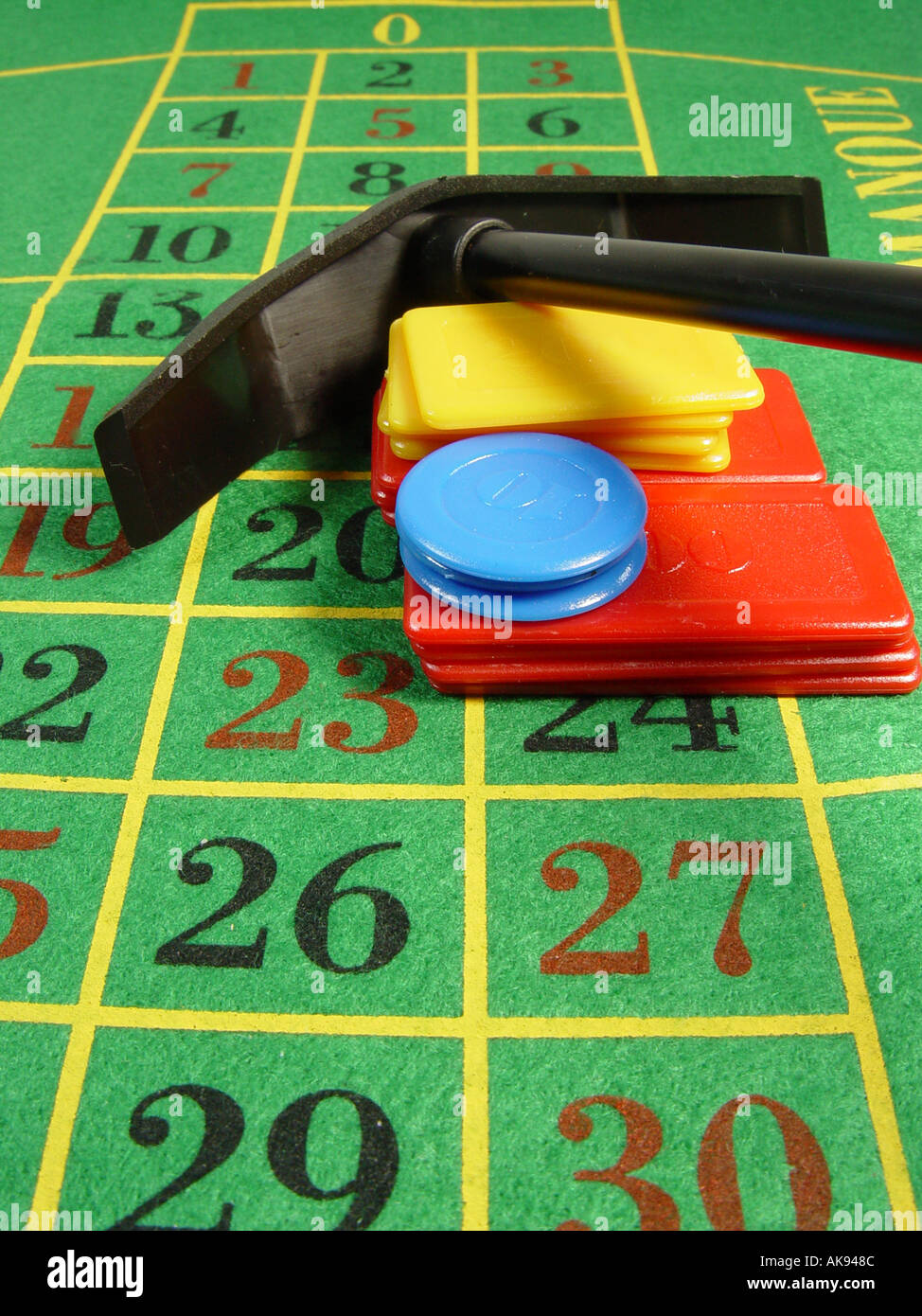 roulette as symbol for risky business and speculations shares Stock Photo