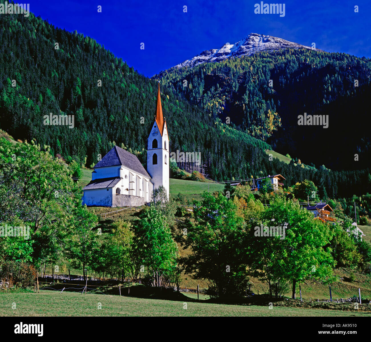 Alpine village in Austria Stock Photo