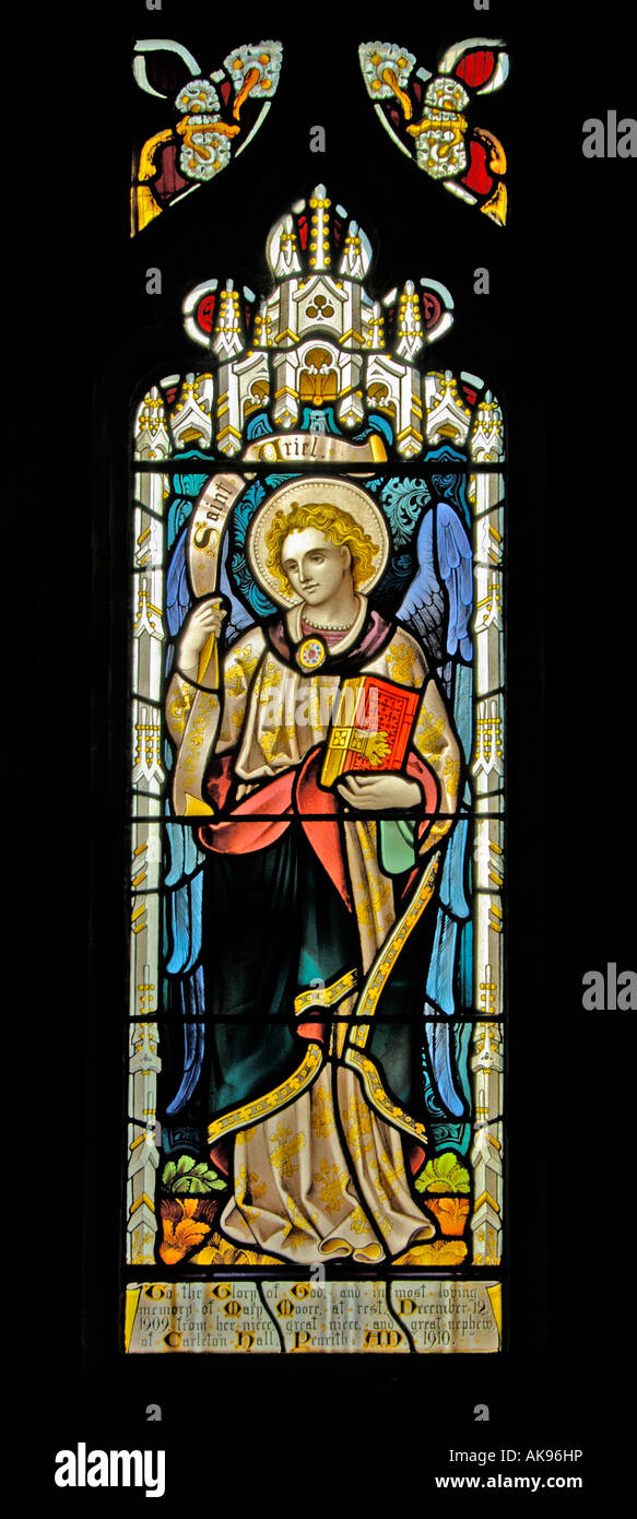 Saint Uriel window. Church of the Holy Ghost, Middleton, Cumbria