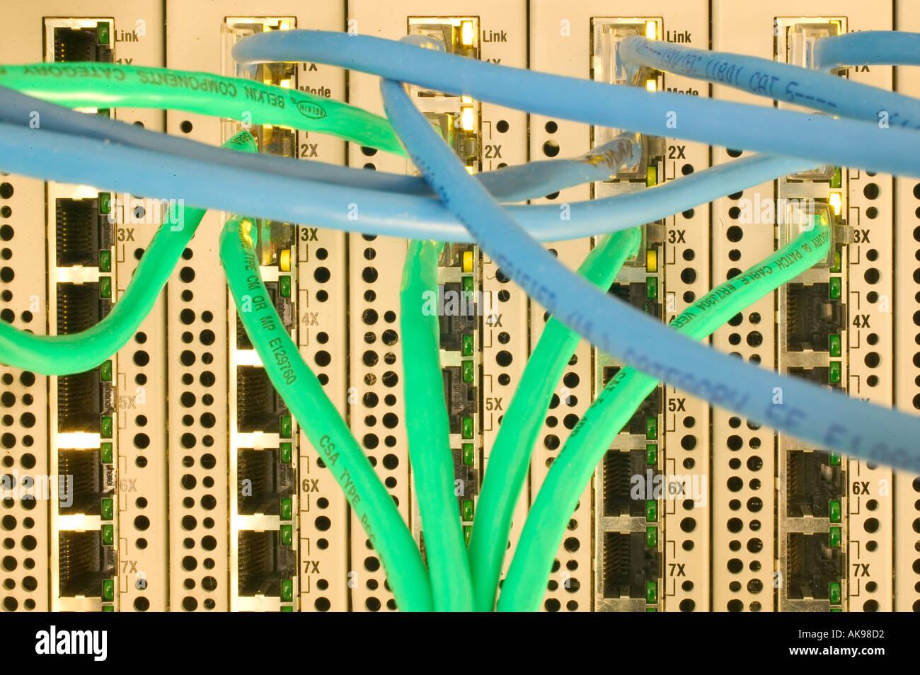 Computer Wires 12 Stock Photo Alamy