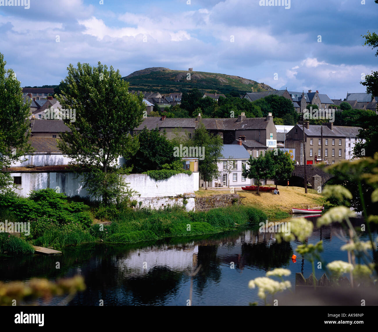 Co Wexford, Enniscorthy, River Slaney and Vinegar Hill, Ireland Stock