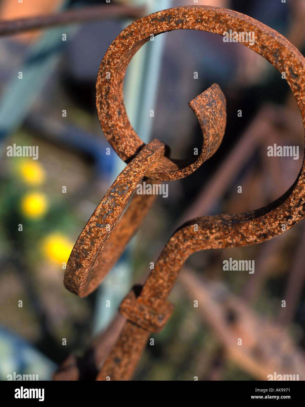 Old rusting ironwork Stock Photo - Alamy