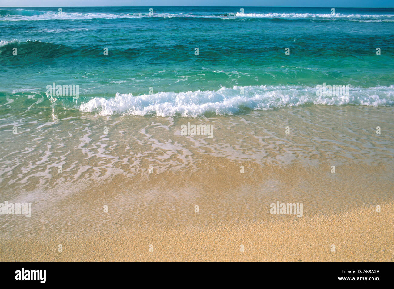 Beach scene in Hawaii Stock Photo - Alamy