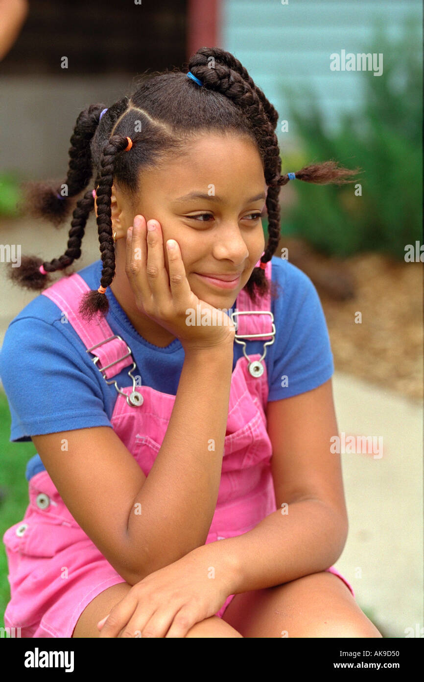 Happy Black Girl Age 12 Musing At Cedarfest Summer Music Festival