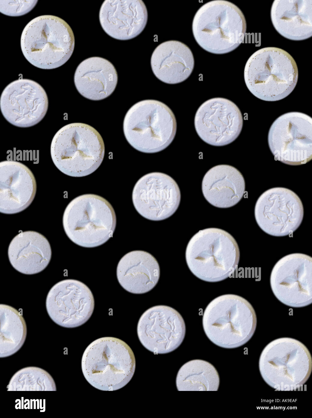 Variety of ecstasy pills Stock Photo - Alamy