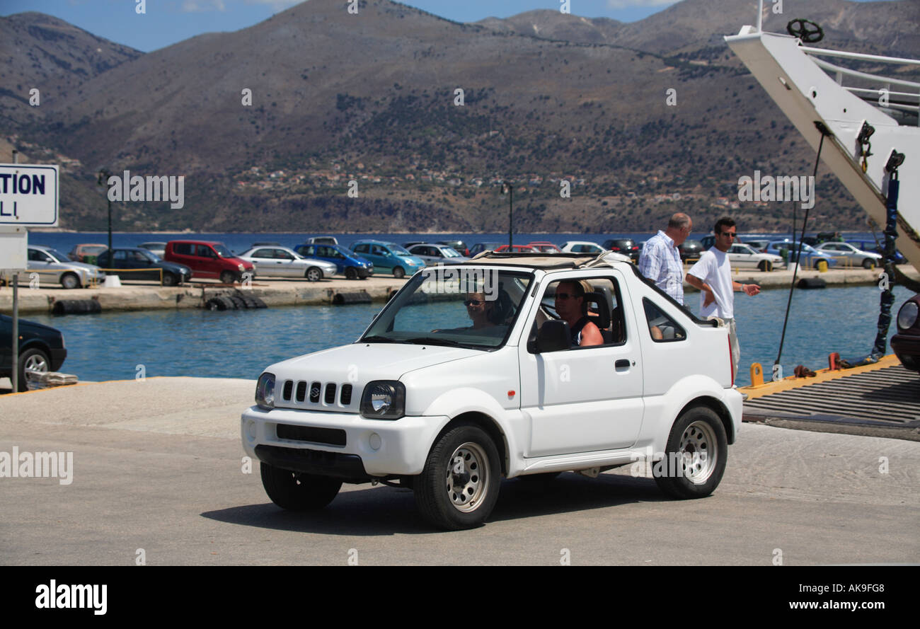 Kefalonia Greece car hire Suzuki Stock Photo Alamy