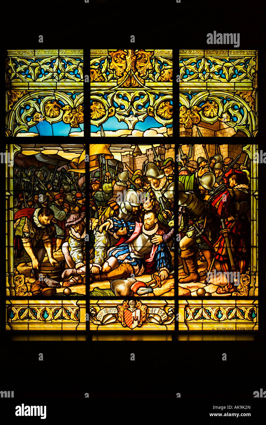 Stained glass windows Stock Photo Alamy