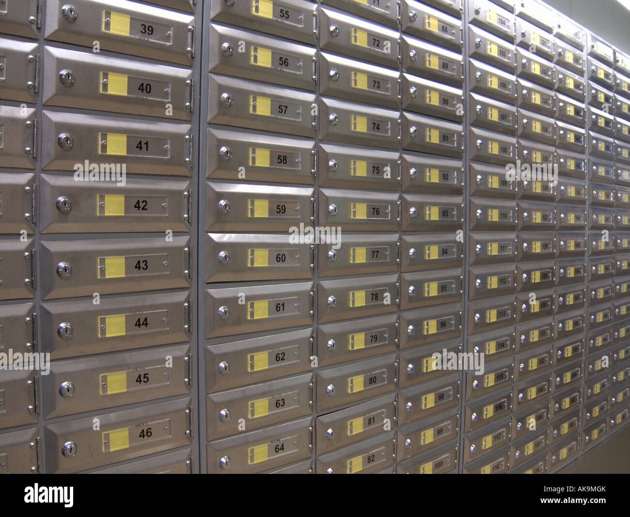 Post Office Boxes Stock Photo Alamy