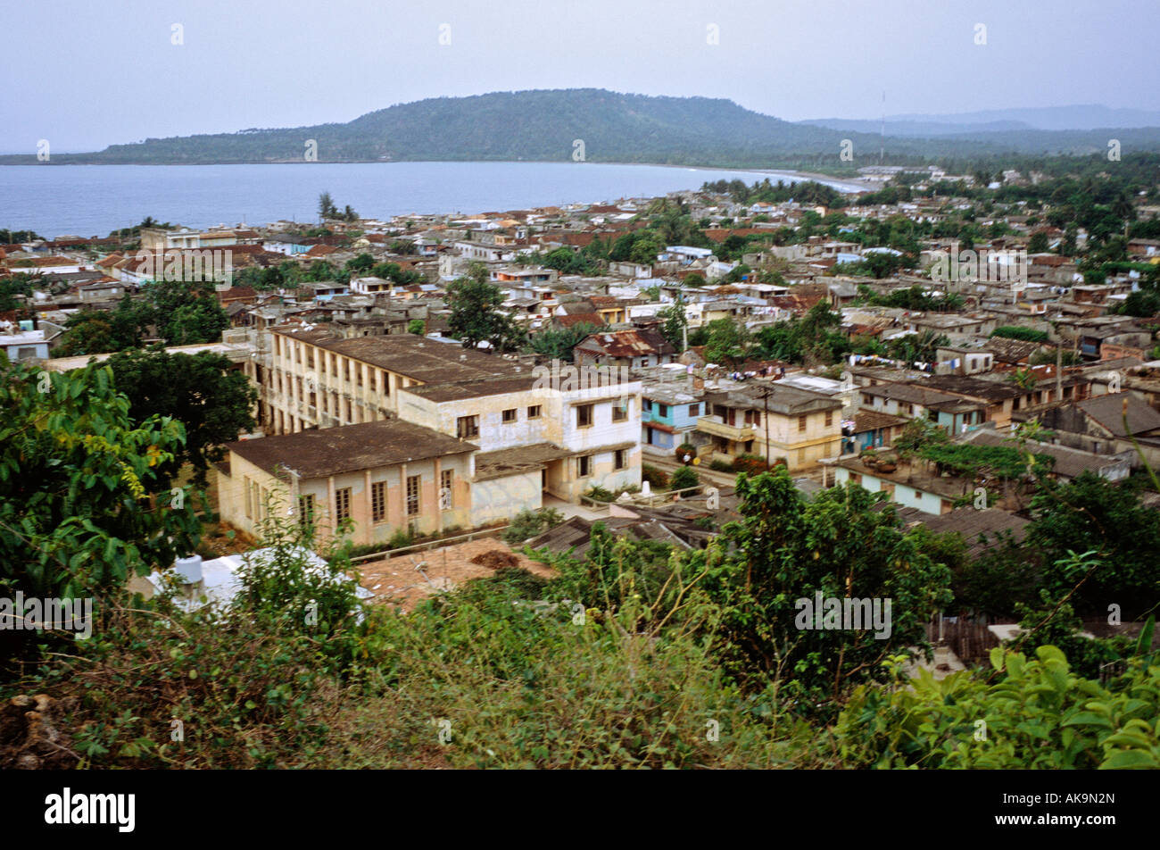 Scenic view of the city of Baracoa Cuba Stock Photo