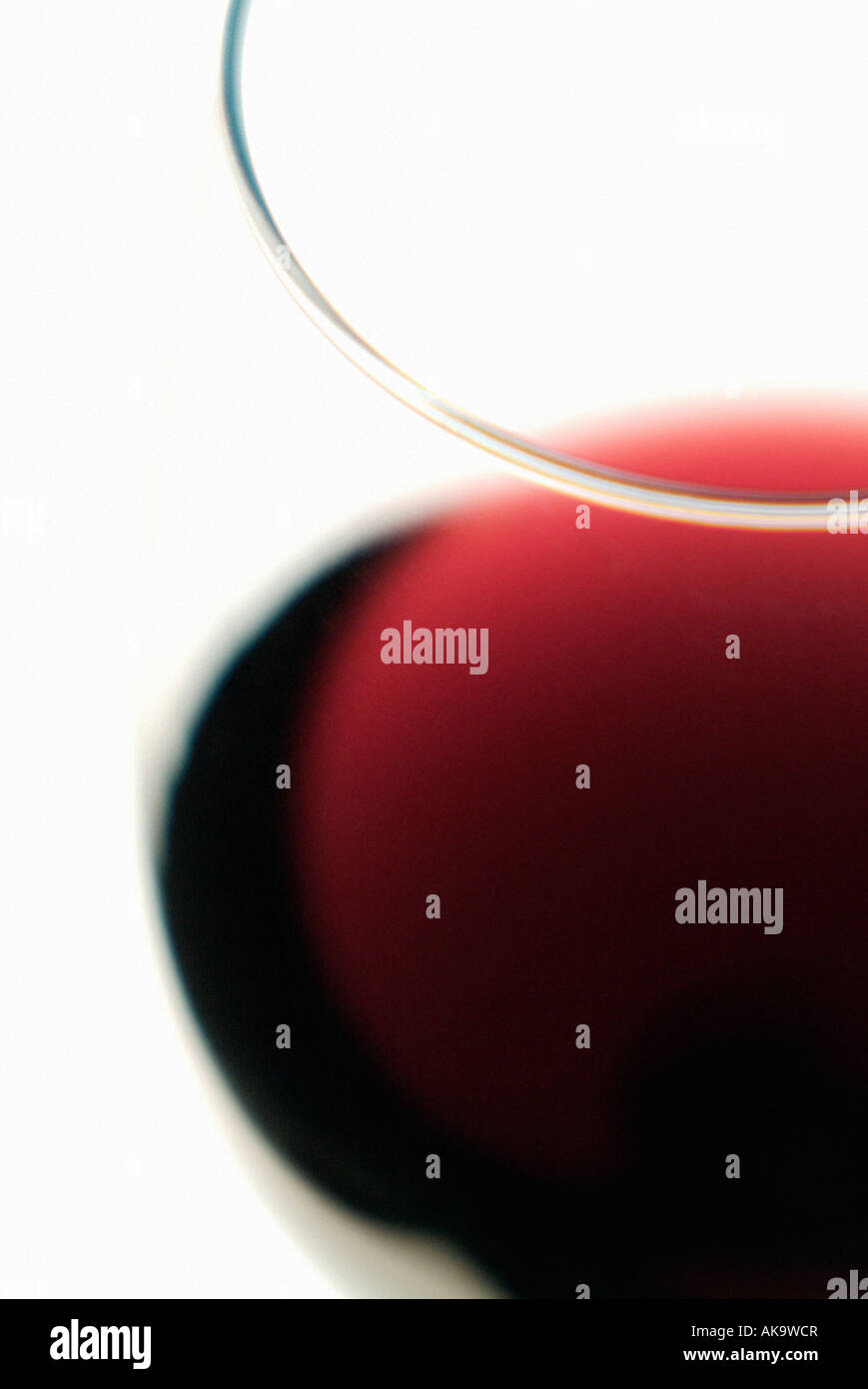 A red wine glass Stock Photo