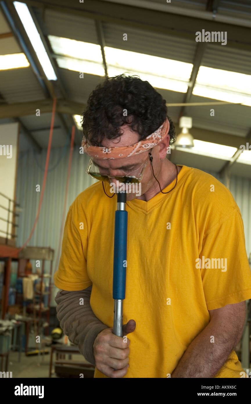 glass blowing Sunshine Coast Queensland Australia Stock Photo Alamy