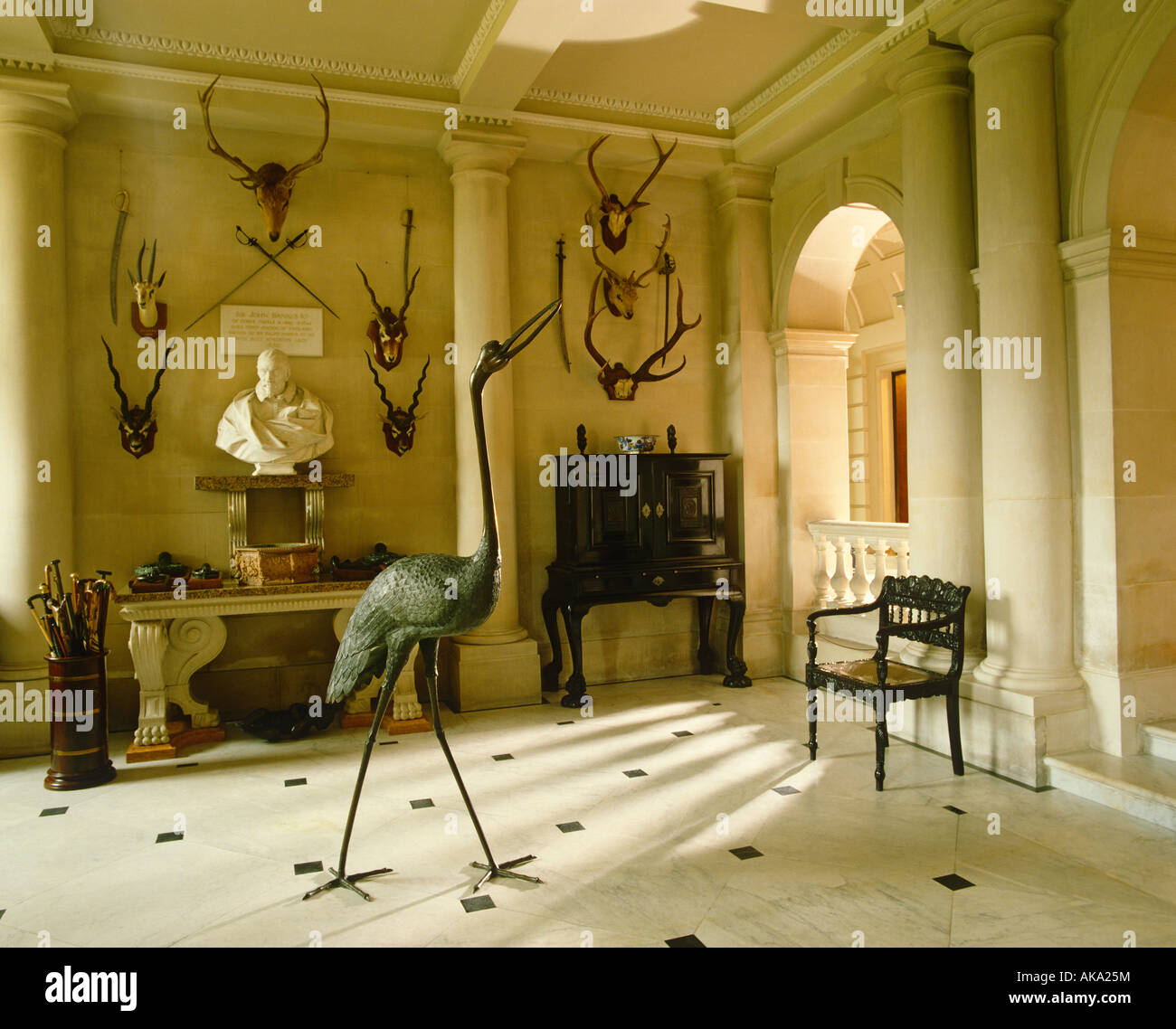 Kingston Lacy, Hall Stock Photo