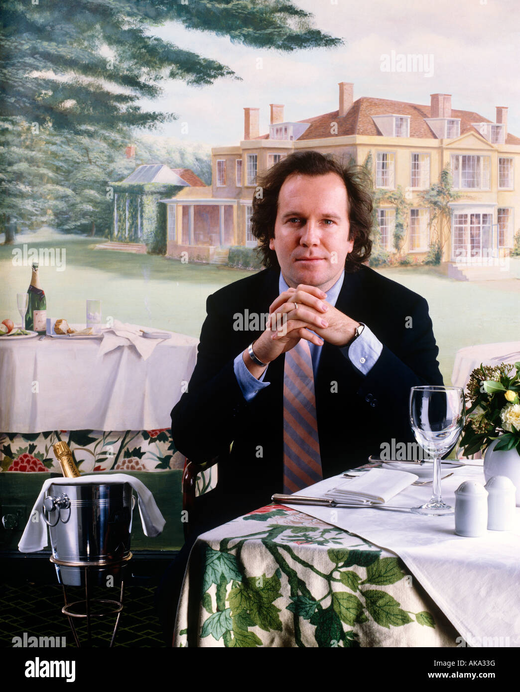 William Boyd at Stocks restaurant Stock Photo