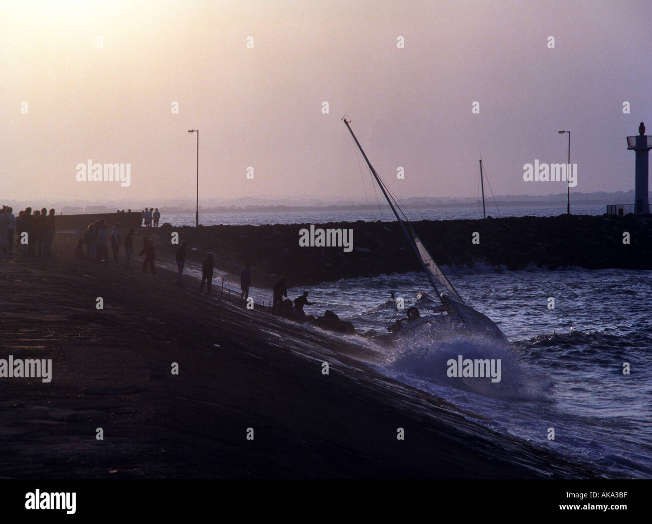 Sailing Boat Accident www osheaphotography com Stock Photo Alamy