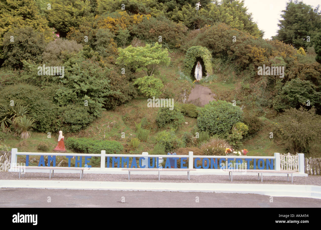 Ballinspittle Grotto Co Cork Ireland Virgin Mary Mother of Christ Stock