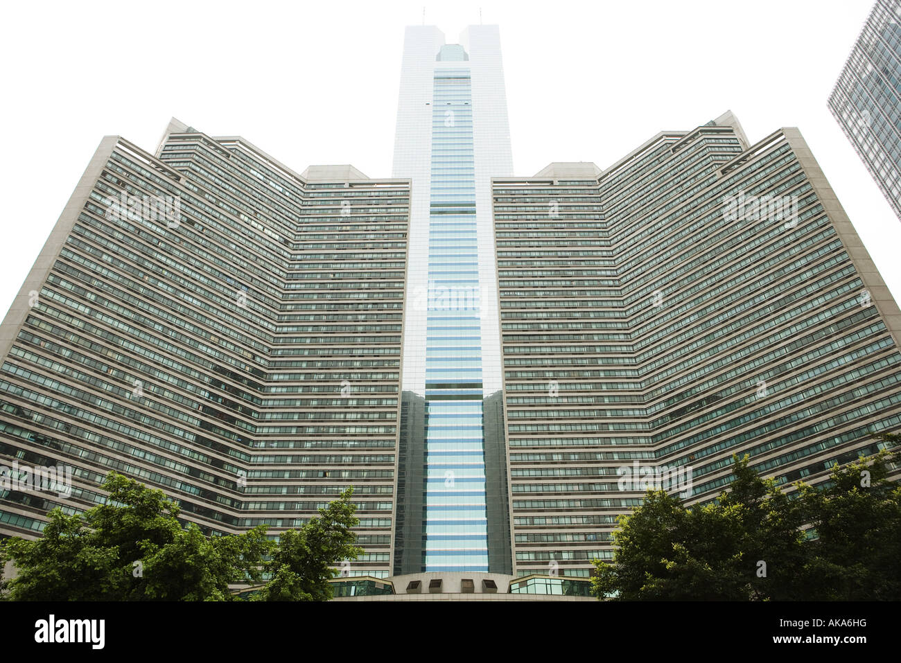 China, Guangdong Province, Guangzhou, skyscraper Stock Photo