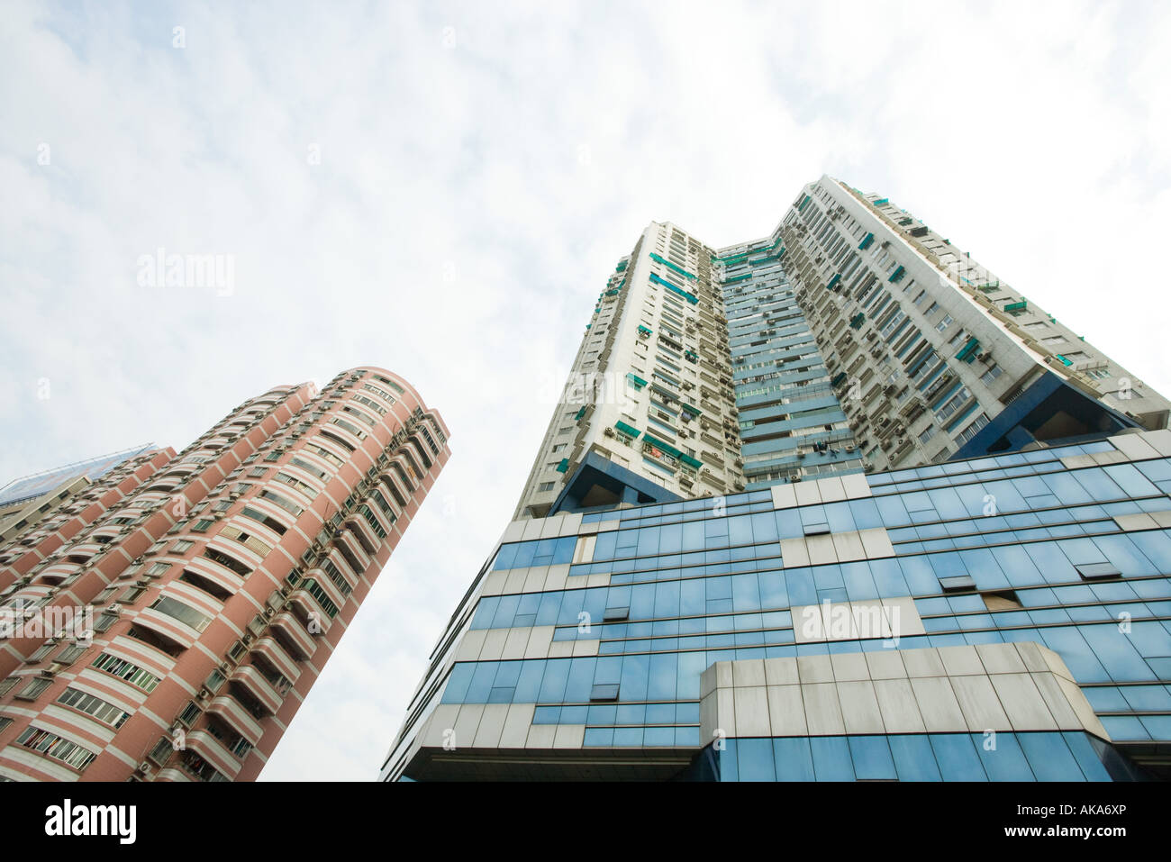 High rises, low angle view Stock Photo