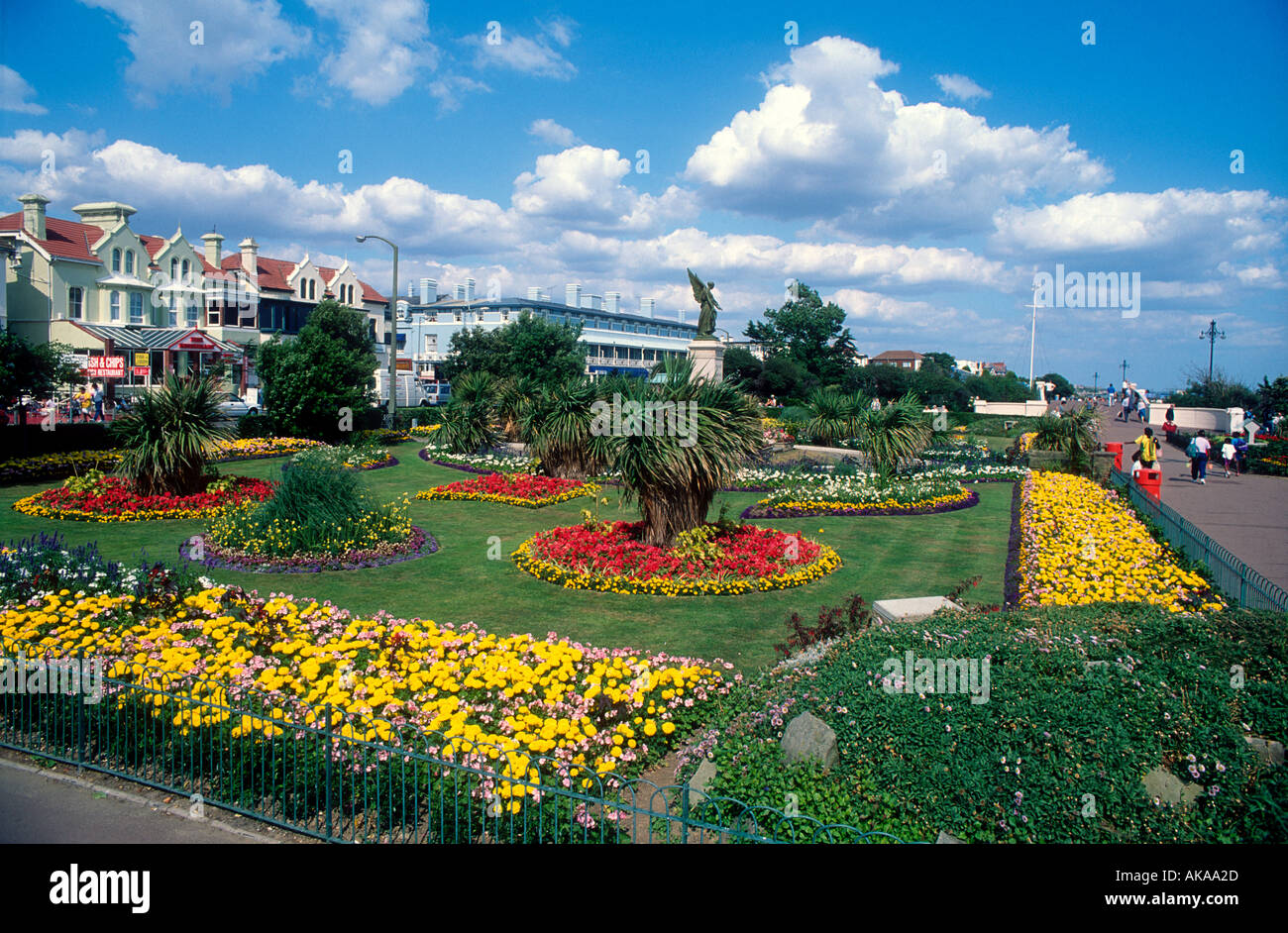 Europe England Clacton on Sea Essex promenade gardens Stock Photo Alamy