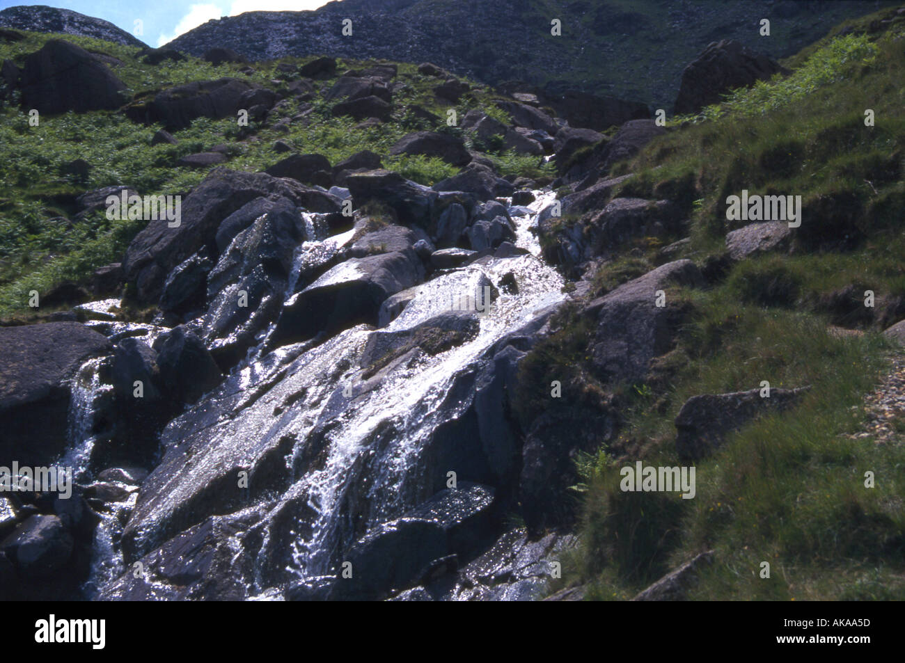 Water running down a mountain hi-res stock photography and images - Alamy