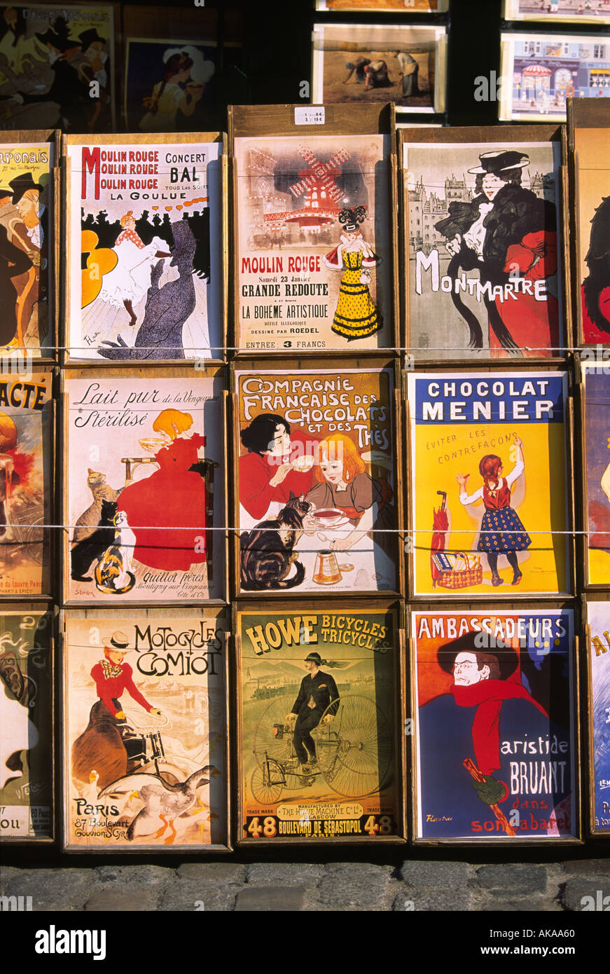 Art prints for sale, Montmartre, Paris, France Stock Photo Alamy