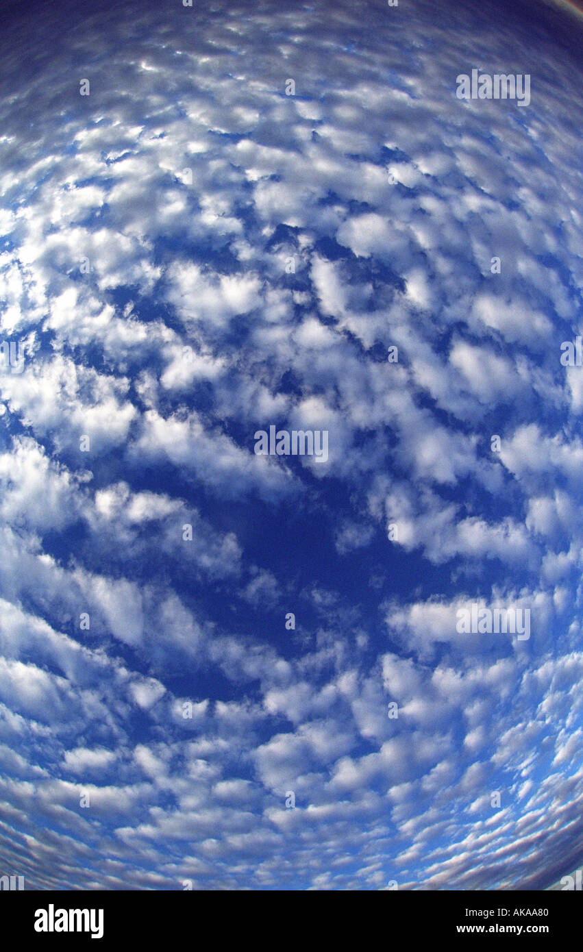 Altocumulus Clouds Stock Photo