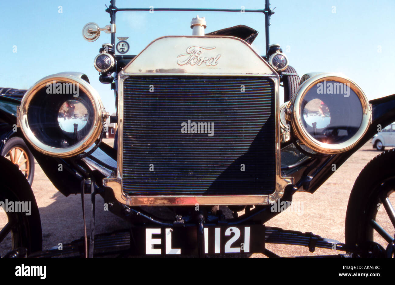 Model T Ford car radiator Stock Photo