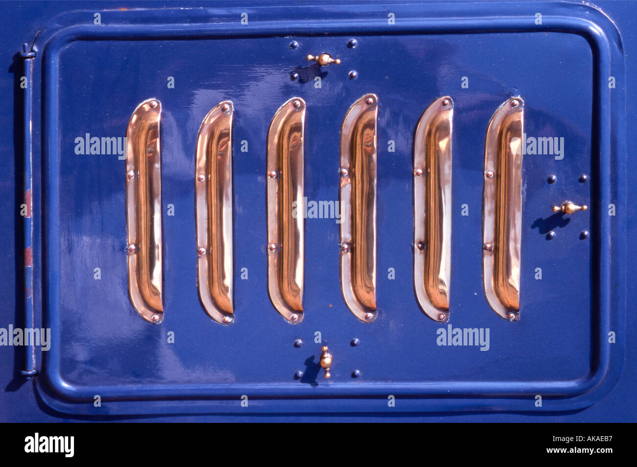 Louvred vintage car Stock Photo Alamy