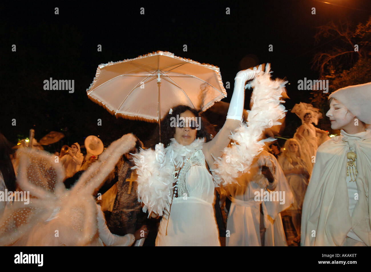 halloween parade greenwich village costumes Stock Photo Alamy