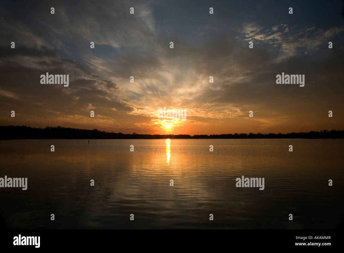 Dramatic Sunset Scene Stock Photo - Alamy