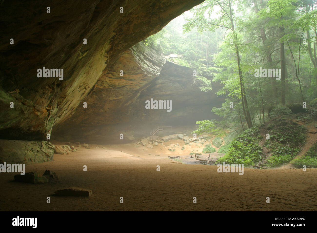 Ash Cave at Hocking Hills State Park Ohio Stock Photo Alamy