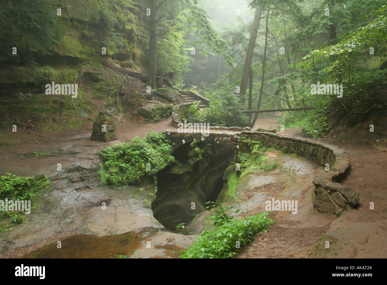 Devils Bathtub at Hocking Hills State Park Ohio Stock Photo Alamy