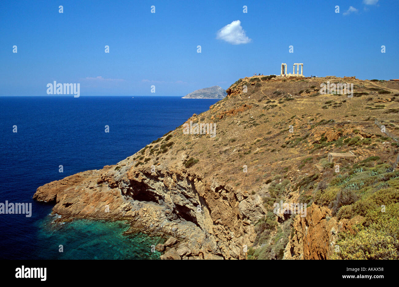 Temple of Poseidon Sounion Greece Stock Photo - Alamy